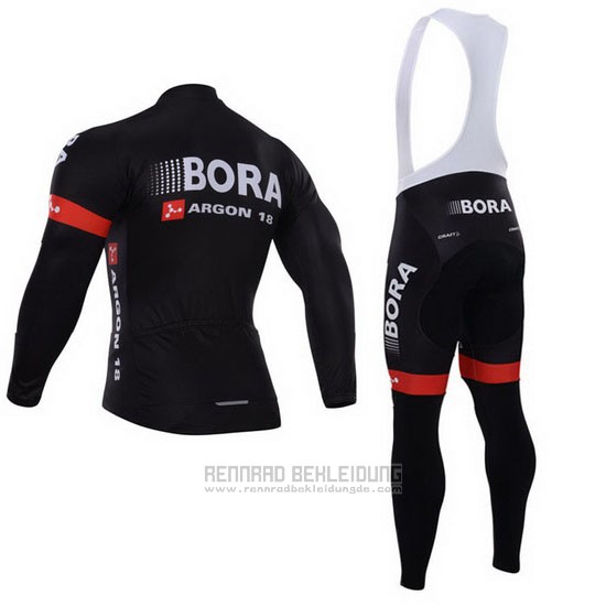 2015 Fahrradbekleidung Bora Shwarz Trikot Langarm und Tragerhose - zum Schließen ins Bild klicken